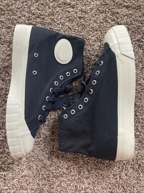 Superga Campionato High-Top Canvas Sneakers with White Sole